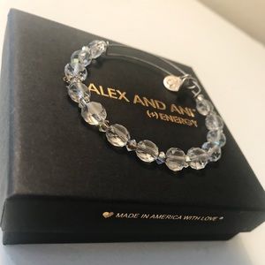Alex and Ani Clear Beaded Bangle